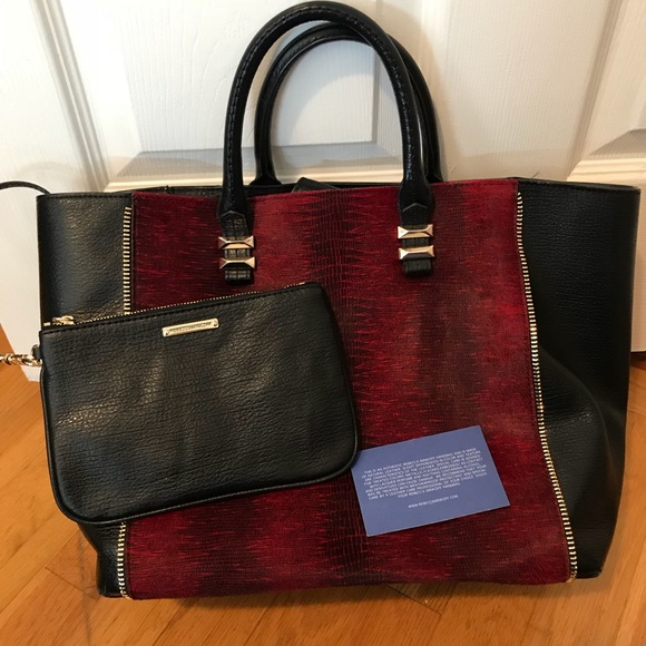 Rebecca Minkoff Haircalf Perry Tote burgundy - Picture 4 of 6